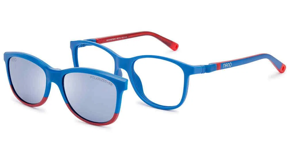 Nanovista QUEST SC 3.0 Eyeglasses - QUEST SC 3.0 MT RASPBERRY MAGENTA NVY W/CLIP - view 3